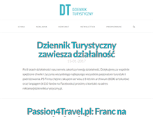 Tablet Screenshot of dziennikturystyczny.pl